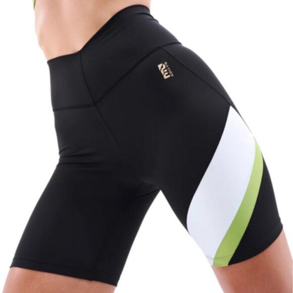 NEW P.E Nation Sprint Time High Rise Black Crossover Short 7", Size S - Picture 3 of 8